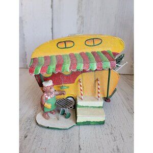 Dept 56 Saint Nick's Getaway trailer camper bear xmas decor vintage